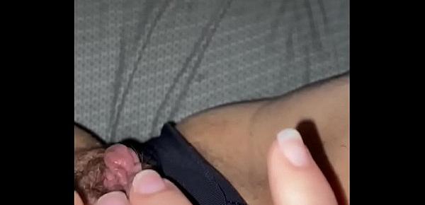  Horny teen has a Morning orgasm